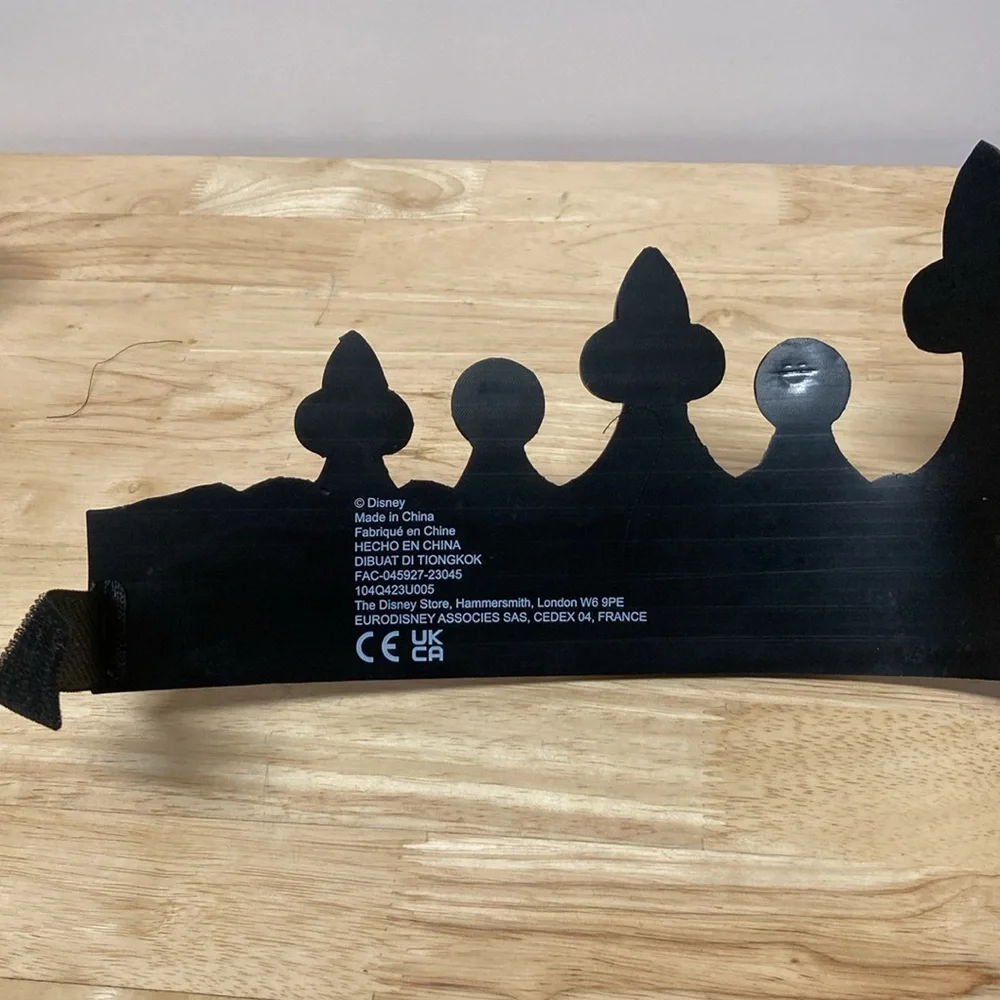 Disney Crown for King Royalty Flexible Adjustable Wrap-around Plastic Foam
